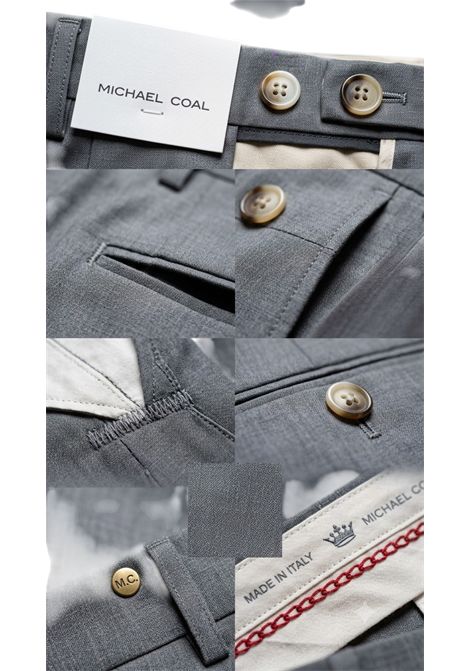 Pantalone Michael Coal Uomo con Chiusura Gurkha MICHAEL COAL | Pantaloni | MC1.FREDMAN33439B001